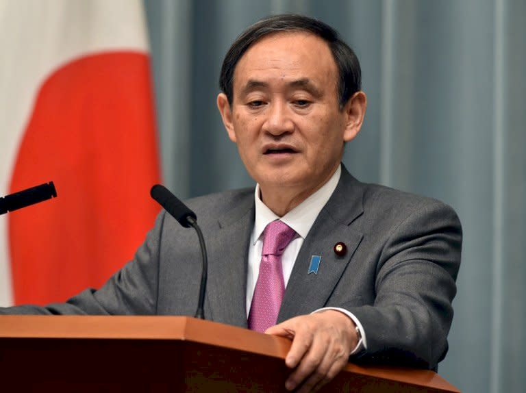日本內閣官房長官菅義偉 (資料照片/AFP)