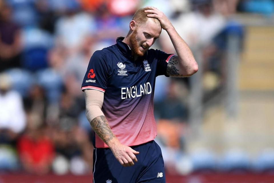 Risk: Stokes has been managing a knee injury but will feature in the one-day series against West Indies (Getty Images)