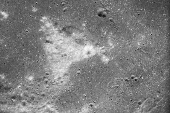 "Mount Marilyn," aka Montes Secchi, as photographed from lunar orbit by the Apollo 10 crew in May 1969. Apollo 8 astronaut Jim Lovell wants the IAU to recognize "Mount Marilyn" as the lunar landmark's official name.