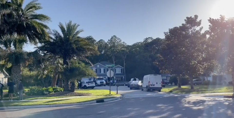 A joint investigation Wednesday at a couple of homes in St. Johns County led to three arrests in a Jacksonville killing a day earlier.