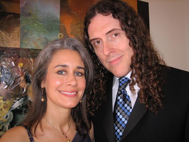 <p>Weird Al Yankovic Instagram</p> Weird Al and his wife, Suzanne Yankovic, pose for a photo.