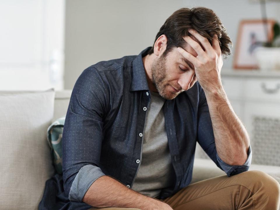 ‘I initially tittered at the overdramatic stock pictures used to get my attention, often of a man cradling his head in a despairing, woe-is-me pose’ (iStock)