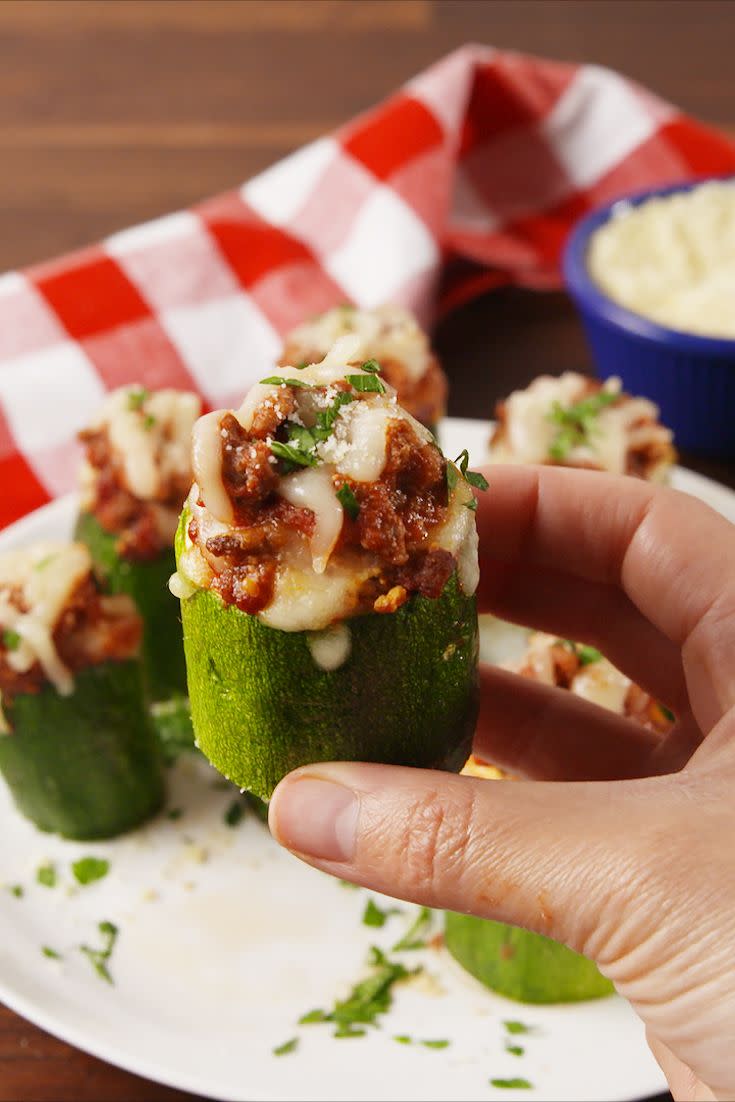 Lasagna Zucchini Cups