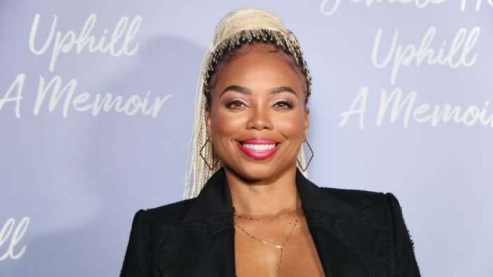 Journalist Jemele Hill attends her "Uphill" book release party at 1010 Wine and Events on October 21, 2022 in Inglewood, California. The memoir is about her career in sports, ESPN experiences, and childhood in Detroit, Michigan.