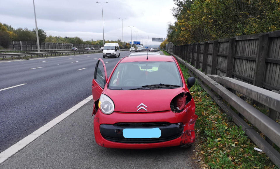 The car was pulled over by police (Picture: PA)