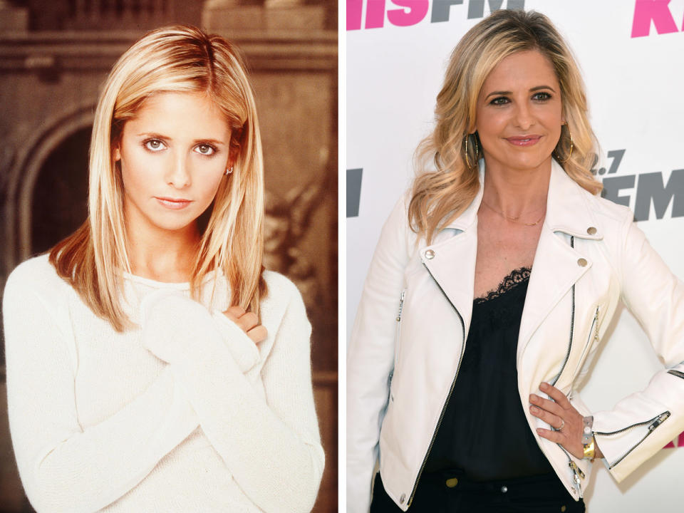 <p>Als ‘Buffy Anne Summers’ ging Sarah Michelle Gellar in den 90er-Jahren auf Vampirjagd. Heute ist es um die Hauptdarstellerin von “Buffy – Im Bann der Dämonen” eher ruhig geworden. Die mittlerweile 40-Jährige stand zuletzt an der Seite von Robin Williams in “The Crazy Ones” vor der Kamera. Privat ist die Schauspielerin übrigens seit 2002 mit Freddie Prinze junior verheiratet. Die beiden haben zwei gemeinsame Kinder. Und wie sieht es bei den anderen Serienstars aus? (Bild-Copyright: Andrew Mac Pherson/20th Century Fox TV/Kobal/REX Shutterstock, Richard Shotwell/Invision/AP) </p>