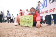 <p>A large group of people gathered in Henrico, Virginia to join in on the Stop the Hate rally at Short Pump Park on March 23.</p>