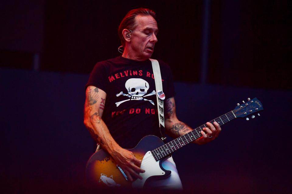 Brian Baker of Bad Religion performs during the 2019 Warped Tour in Atlantic City.