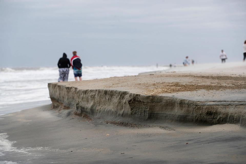 Heavy erosion can already be seen on Tybee Island as high surf and heavy winds from Hurricane Ian impacted the area.