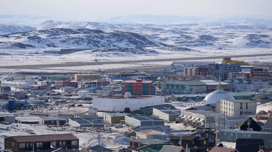 A view of Iqaluit in 2023. (Matisse Harvey/Radio-Canada - image credit)