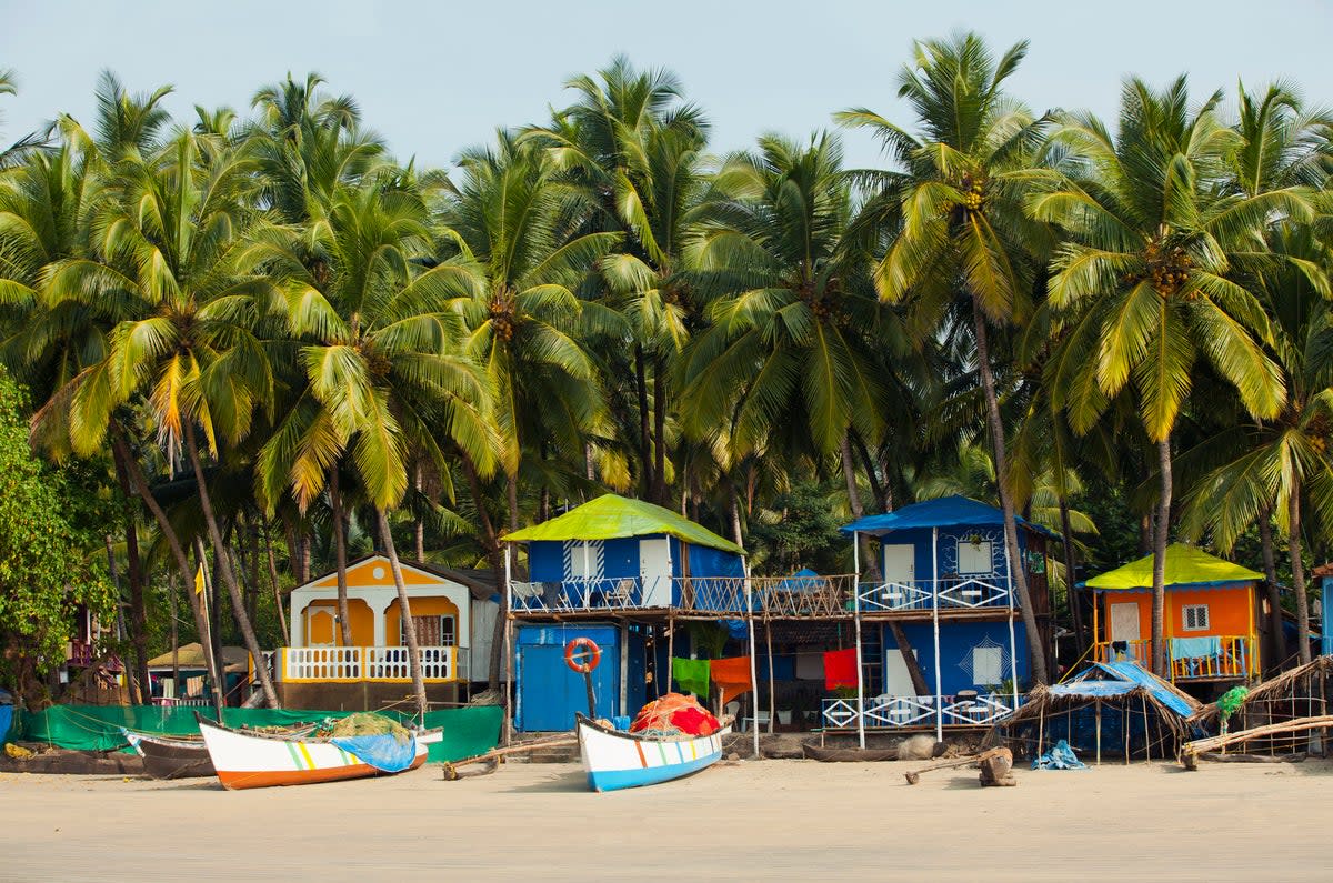 Colourful fishing boats dot Palolem Beach in Goa, South India (Getty Images/iStockphoto)