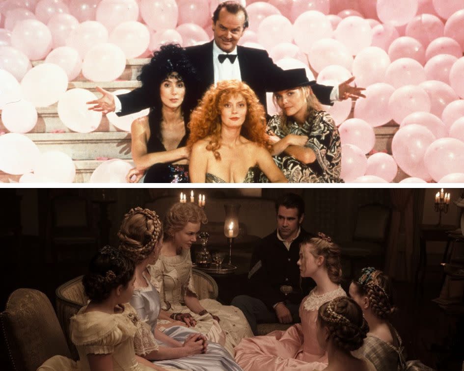 "The Witches of Eastwick" and "The Beguiled."  (Photo: Getty Images/Focus Features)