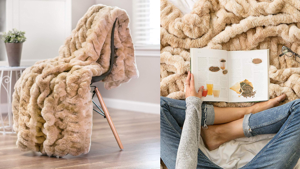 Best gifts for women: Chanasya Faux Fur Throw Blanket