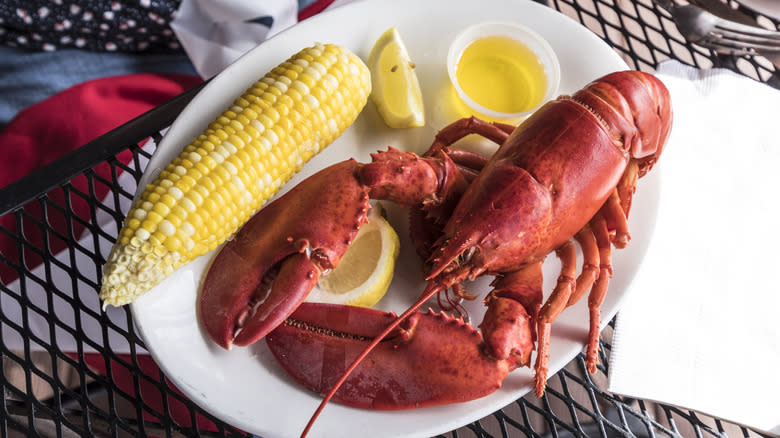 lobster with corn