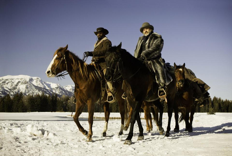 This undated publicity image released by The Weinstein Company shows, from left, Jamie Foxx as Django and Christoph Waltz as Schultz in the film, "Django Unchained," directed by Quentin Tarantino. (AP Photo/The Weinstein Company, Andrew Cooper, SMPSP, File)