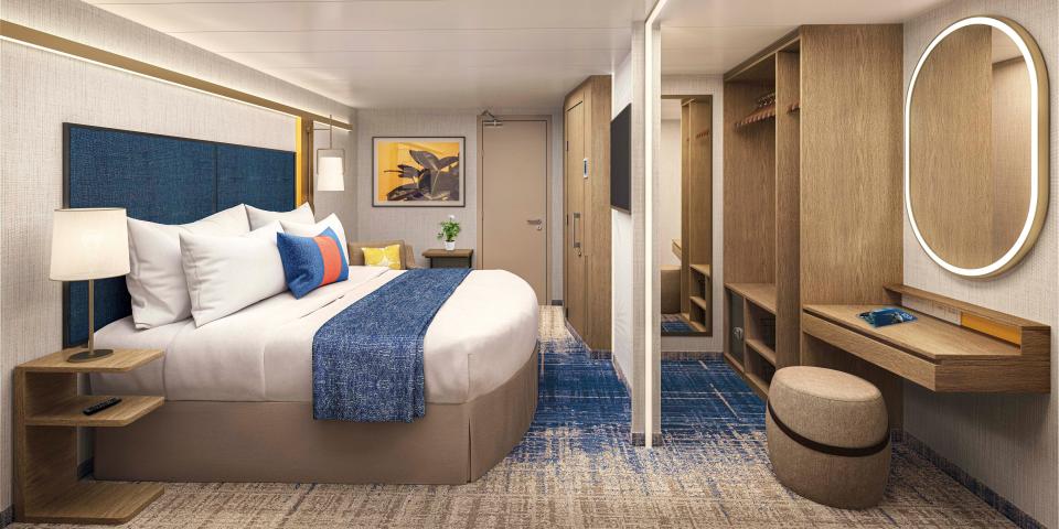 rendering of the "interior plus" stateroom