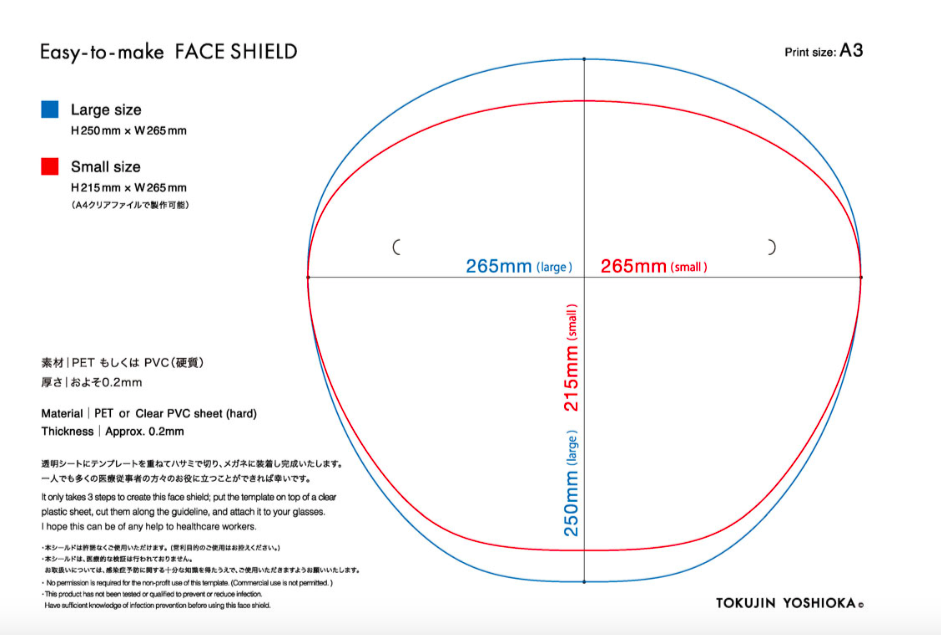 A3 template (Photo from Tokujin Yoshioka’s website)