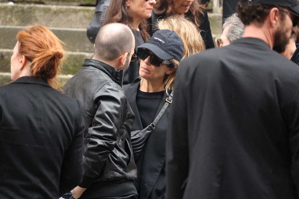 Marina Foïs présente aux funérailles de Jean-Yves Le Fur