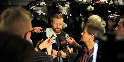 Tim Thomas joked in the locker room afterward, even when he was asked over and over about surrendering the game's only goal late in the third