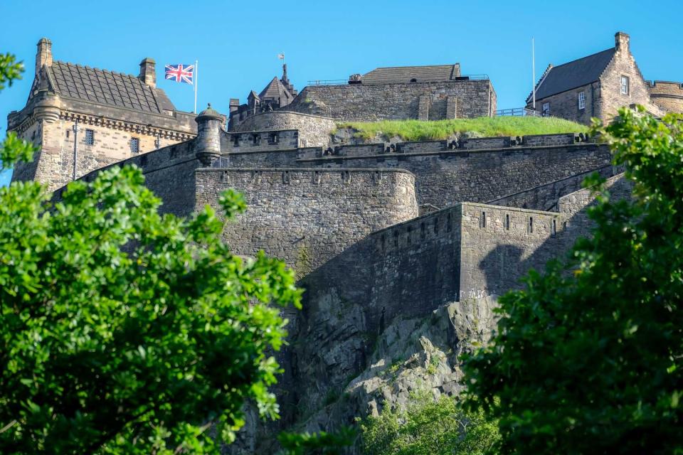 Edinburgh Castle in the centre of the City of Edinburgh in Scotland, built on what is known as Castle Rock.