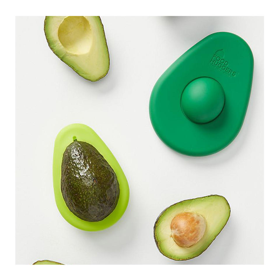 <p>The gift of fresher, greener, creamier avocados—even on day two (or three!) after slicing them open—has arrived. Whoever gets this nifty gift (a glorious set of silicon avocado huggers) will be thanking their lucky stars they have you in their life to ensure the longevity of their favorite food. Plus, no more wasting plastic wrap or single-use sandwich bags to save open 'cados. <a href="https://www.anthropologie.com/shop/avocado-food-huggers-set-of-2?color=098&type=STANDARD&size=One%20Size&quantity=1" rel="nofollow noopener" target="_blank" data-ylk="slk:$12, anthropologie.com;elm:context_link;itc:0;sec:content-canvas" class="link ">$12, anthropologie.com</a></p>