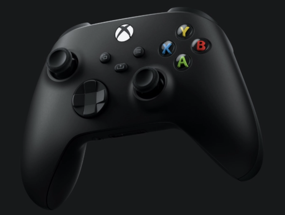 The Series X gets an updated controller with improved latency, Bluetooth Low Energy, and a share button. (Image: Microsoft)