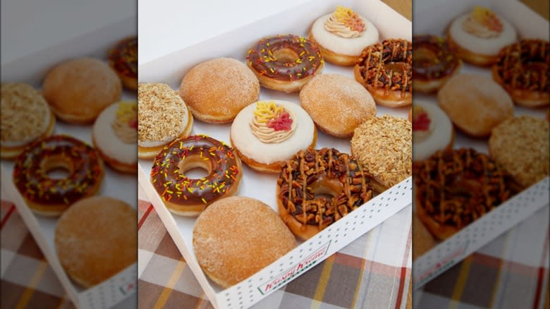 Box of Krispy Kreme Fall 2023 Donuts