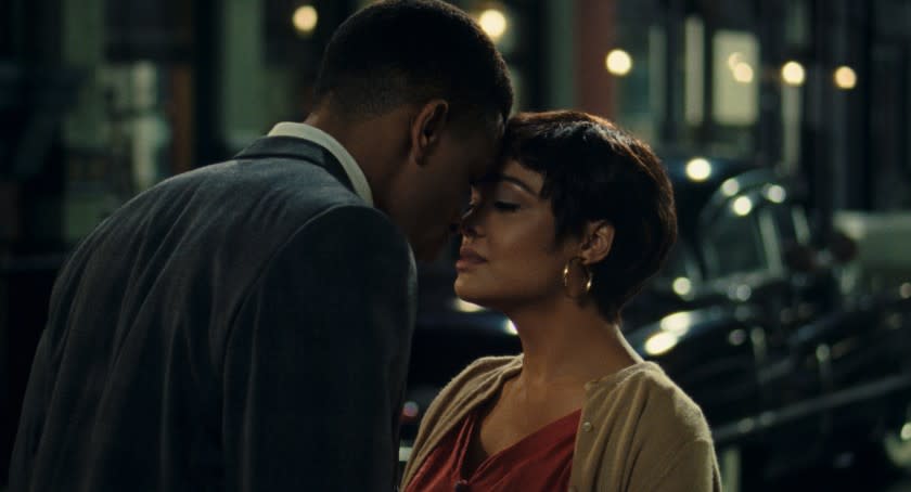 NNAMDI ASOMUGHA as ROBERT HALLOWAY and TESSA THOMPSON as SYLVIE PARKER in "SYLVIE'S LOVE" MOVIE