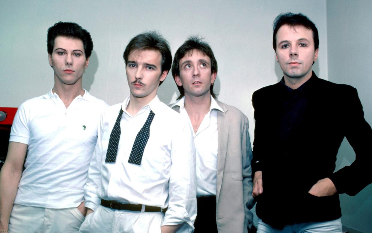 Ultravox in 1980, l-r, Warren Cann, Midge Ure, Chris Cross and Billy Currie