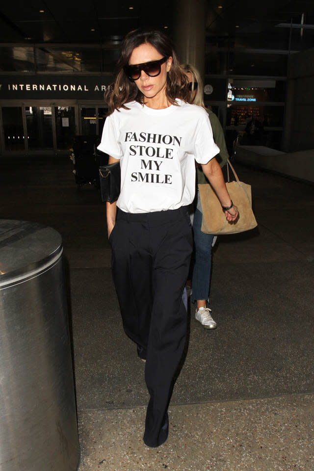 Victoria Beckham wearing a 