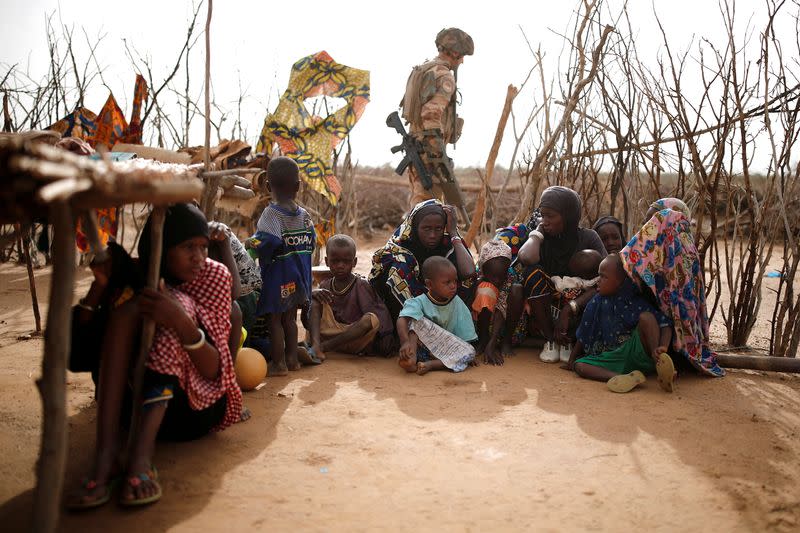 FILE PHOTO: An ethnic Peulh community is pictured during the Operation Barkhane in Ndaki