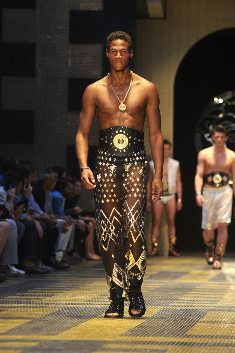 Versace: Runway - Milan Fashion Week Menswear Spring/Summer 2013