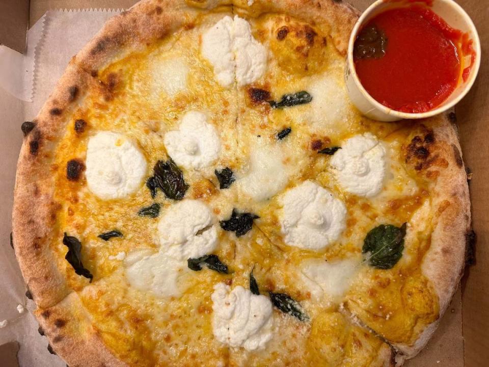 Pumpkin pizza from Inizio Pizza Napoletana. Melissa Oyler