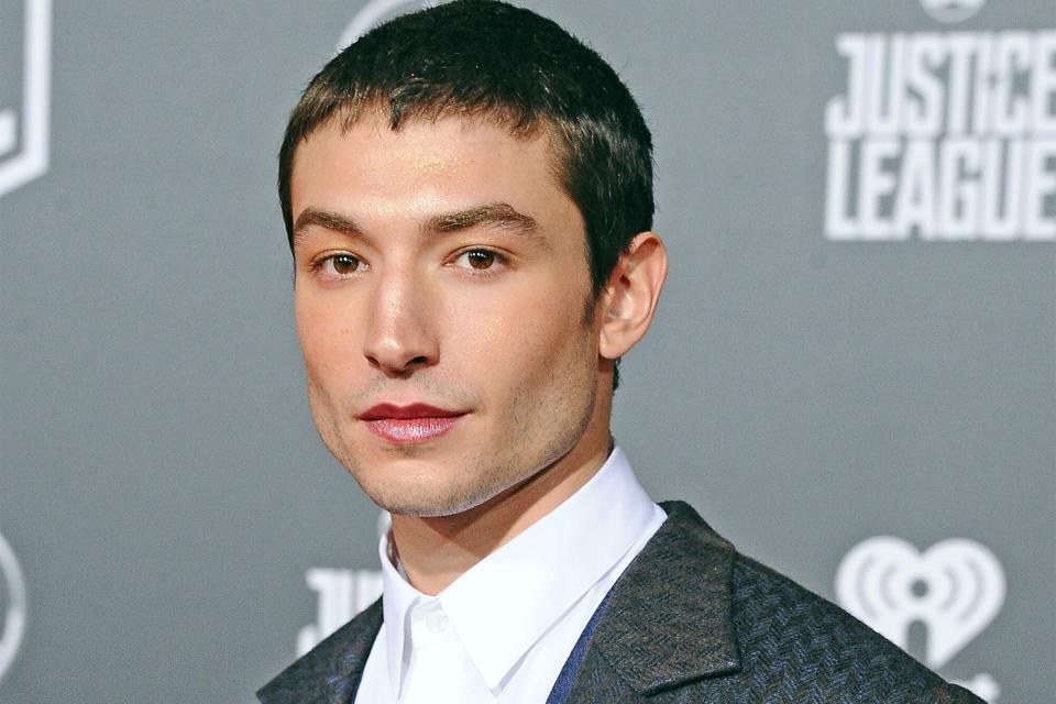 HOLLYWOOD, CA - NOVEMBER 13: Actor Ezra Miller attends the Los Angeles Premiere of Warner Bros. Pictures' &quot;Justice League&quot; at Dolby Theatre on November 13, 2017 in Hollywood, California. (Photo by Jon Kopaloff/FilmMagic)