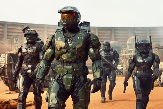 Paramount+ Pablo Schreiber, Kate Kennedy, Bentley Kalu, and Natasha Culzac on 'Halo'