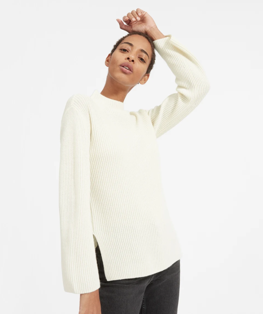 Who knew a simple cashmere sweater could look so stylish? (Photo: Everlane)