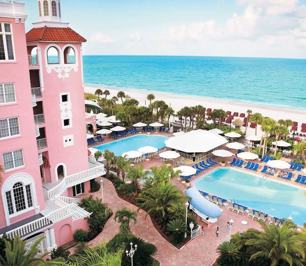 <p>The Don CeSar</p><p>Sunny St. Pete Beach in Florida is a great girlfriend getaway destination for beach-loving babes, like yourself. Stay at <a href="https://go.skimresources.com?id=113896X1572730&xs=1&url=https%3A%2F%2Fwww.tripadvisor.com%2FHotel_Review-g34606-d85782-Reviews-The_Don_CeSar-St_Pete_Beach_Florida.html&sref=https%3A%2F%2Fparade.com%2F998988%2Fmarynliles%2Fbest-girlfriend-getaways%2F" rel="noopener" target="_blank" data-ylk="slk:The Don CeSar;elm:context_link;itc:0;sec:content-canvas" class="link ">The Don CeSar</a>, which sits right on the Gulf so you can enjoy sandy white beaches and stunning water views right from your room, and book the resort’s "If These Walls Could Talk" 95th Anniversary Stay, which includes hotel accommodations, daily breakfast, $95.00 resort credit, 10 percent discount in retail shops and a custom Don CeSar Champagne bottle.</p>