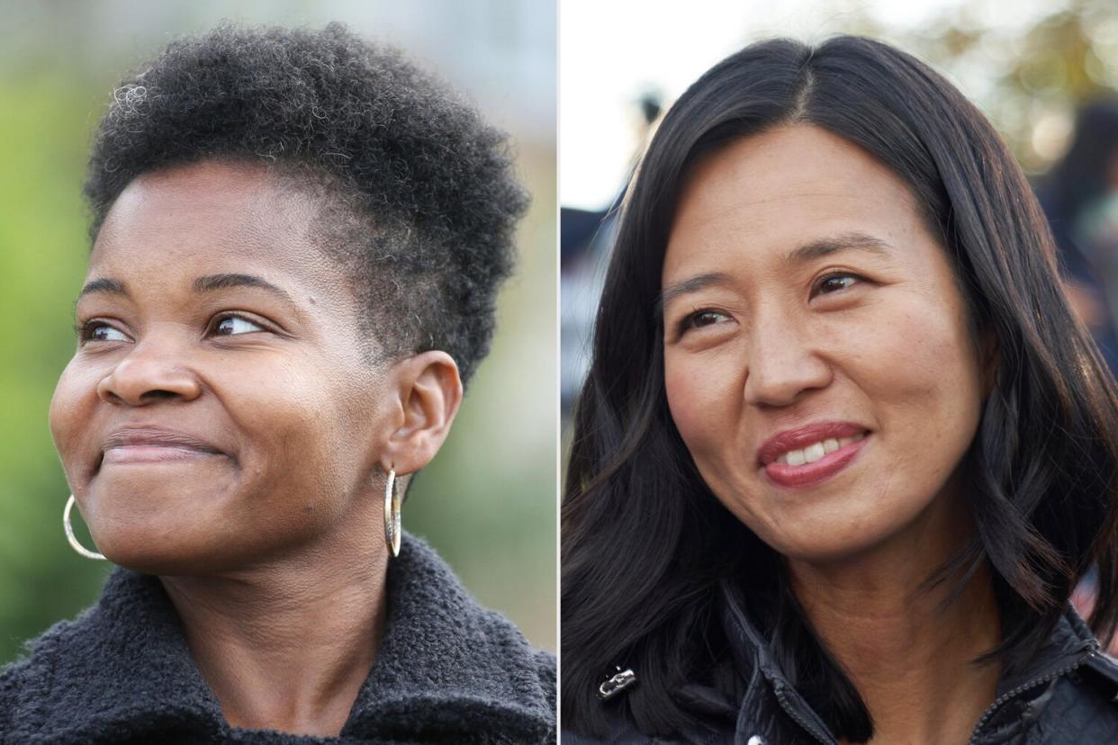 Buffalo mayor candidate India Walton and Boston mayor candidate Michelle Wu