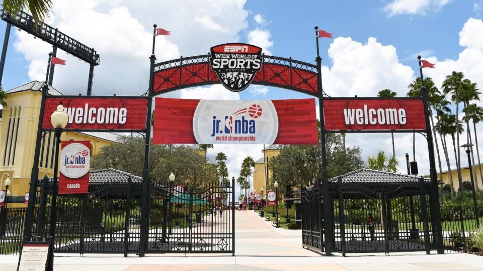 Disney World's sports complex in Orlando, Fla., is set to host 22 NBA teams in late July to finish out the season.