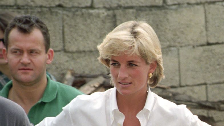 princess diana visits bosnia