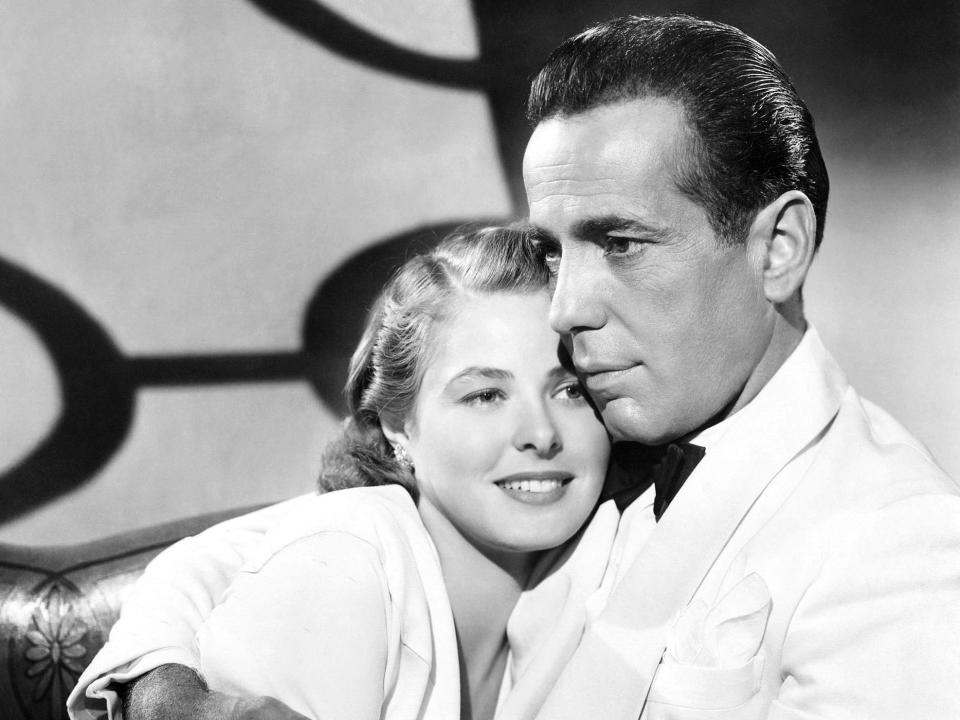ingrid Bergman and Humphrey Bogart casablanca