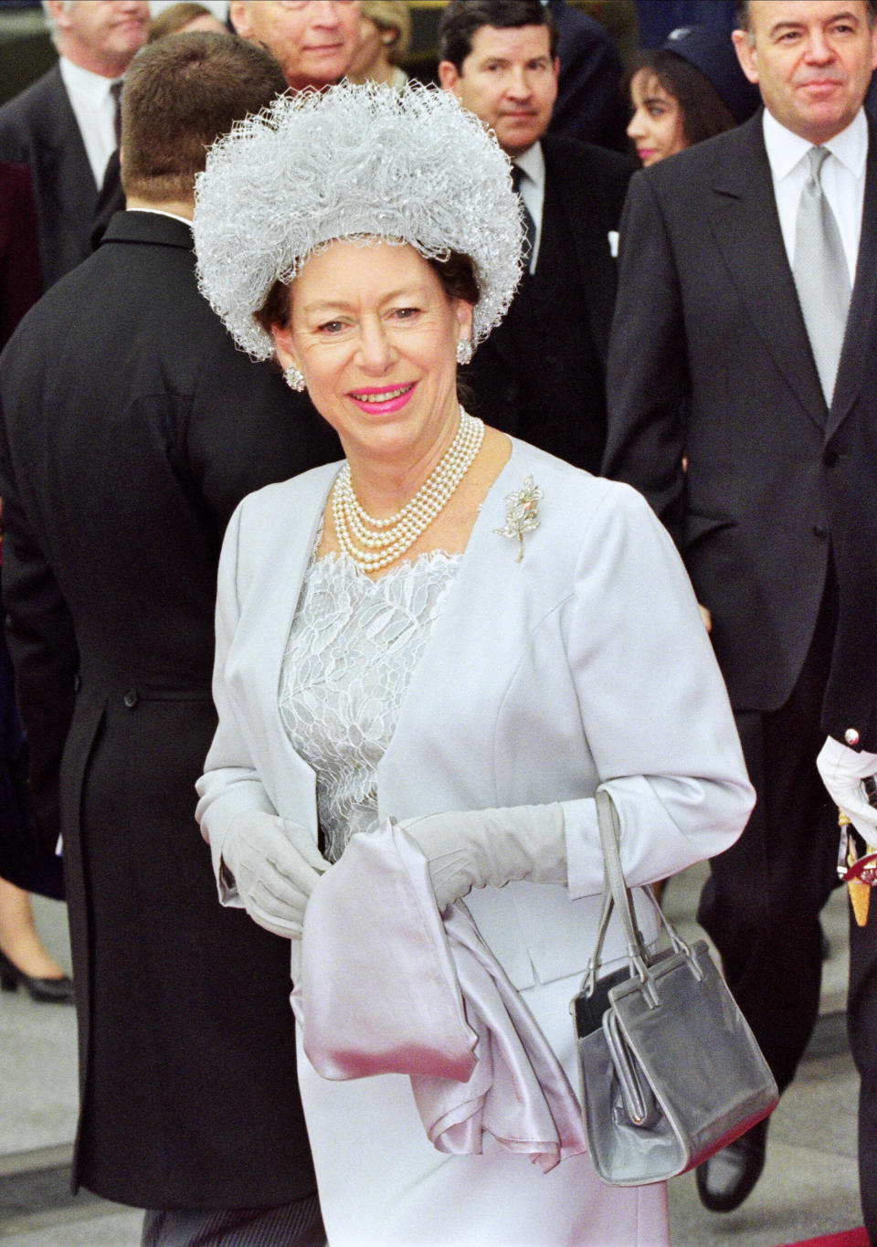 Margaret at London's Waterloo rail station.