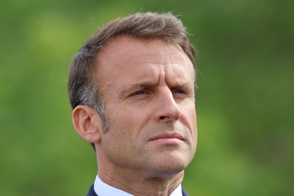 French President Emmanuel Macron said he was ‘outraged’ by the strike (PA Wire)