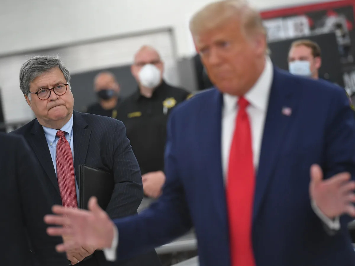 Bill Barr said the most awkward moment of Trump's presidency was when he called ..