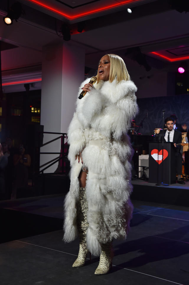 Mary J. Blige Brings Winter Glamour in Michael Kors Collection Coat to  God's Love We Deliver Golden Heart Awards 2023