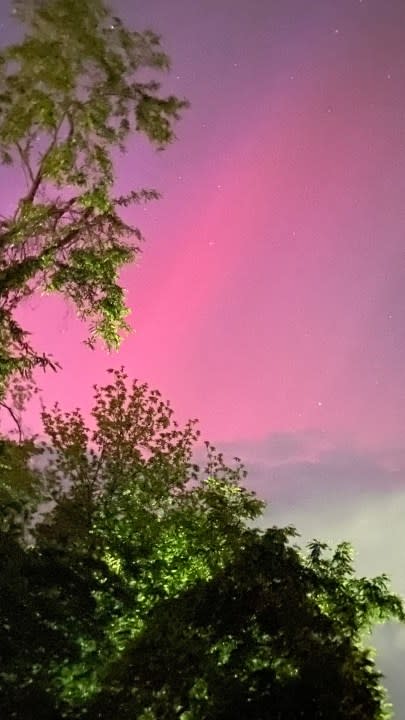 Northern Lights in Staunton, Va. (Photo: Brandy Burruss)