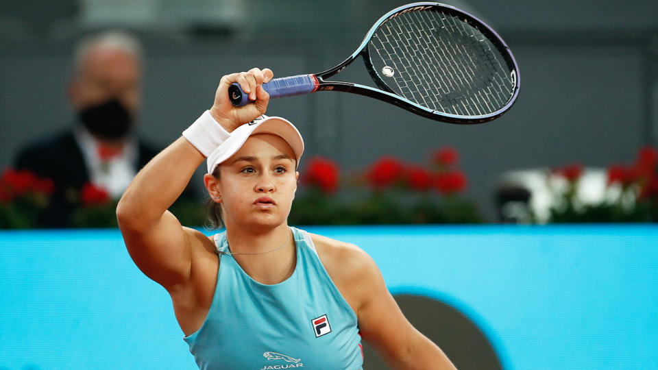 Ash Barty will face 2021 French Open champion Iga Swiatek at the Madrid Open fourth round. (Photo by Oscar J. Barroso / Europa Press Sports via Getty Images)