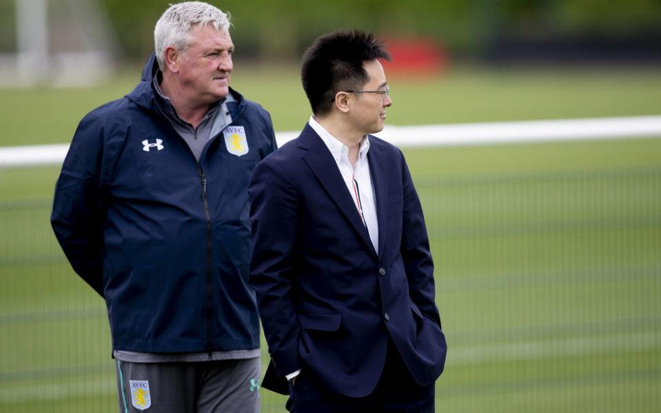 Safe – for now: Villa are set to avoid the imminent threat of administration after owner Dr Tony Xia secured a £6 million loan