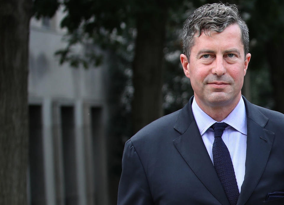 Sam Patten leaves the U.S. District Court on Aug. 31, 2018 in Washington, DC.