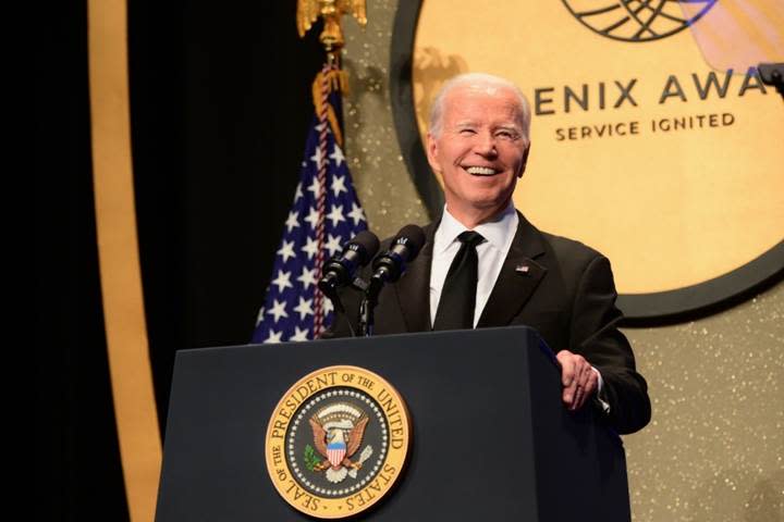 President Joe Biden addressing the audience at the Congressional Black Caucus Foundation’s Phoenix Awards Credit: Kea Taylor/Imagine Photography